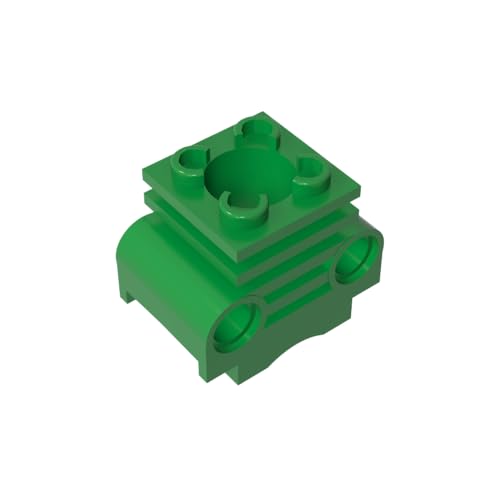 TYCOLE Gobricks GDS-1138 Cone 1 x 1 Inverted with Bar Compatible with 11610 All Major Brick Brands,Building Blocks,Parts and Pieces (28 Green(040),50PCS) von TYCOLE