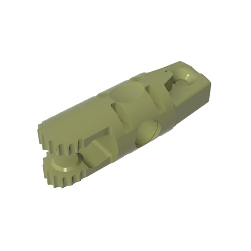 TYCOLE Gobricks GDS-1142 2 Fingers on Ends Without Hole Compatible with 30554 All Major Brick Brands,Building Blocks,Parts and Pieces (330 Olive Green(049),16PCS) von TYCOLE