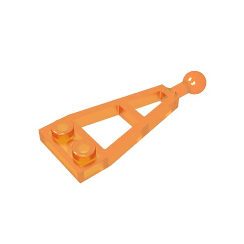 TYCOLE Gobricks GDS-1162 Plate, Modified 1 x 2 with Long Tow Ball Compatible with 2508 All Major Brick Brands,Building Blocks,Parts and Pieces (182 Trans-Orange(120),440PCS) von TYCOLE