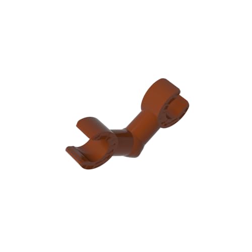 TYCOLE Gobricks GDS-1215 Arm Skeleton, Bent with Clips Compatible with 93609 26163 All Major Brick Brands,Building Blocks,Parts and Pieces (192 Reddish Brown(081),900 PCS) von TYCOLE