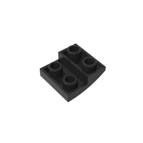 TYCOLE Gobricks GDS-1270 Slope, Curved 2 x 2 Inverted Compatible with 32803 All Major Brick Brands,Building Blocks,Parts and Pieces (26 Black(080),30 PCS) von TYCOLE