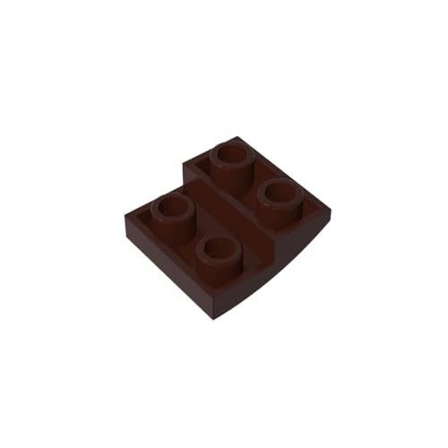 TYCOLE Gobricks GDS-1270 Slope, Curved 2 x 2 Inverted Compatible with 32803 All Major Brick Brands,Building Blocks,Parts and Pieces (308 Dark Brown(082),600 PCS) von TYCOLE