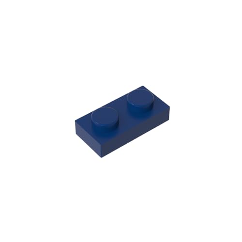 TYCOLE Gobricks GDS-502 Plate 1 x 2 Compatible with 3023 All Major Brick Brands,Building Blocks,Parts and Pieces (140 Dark Blue(055),1000PCS) von TYCOLE