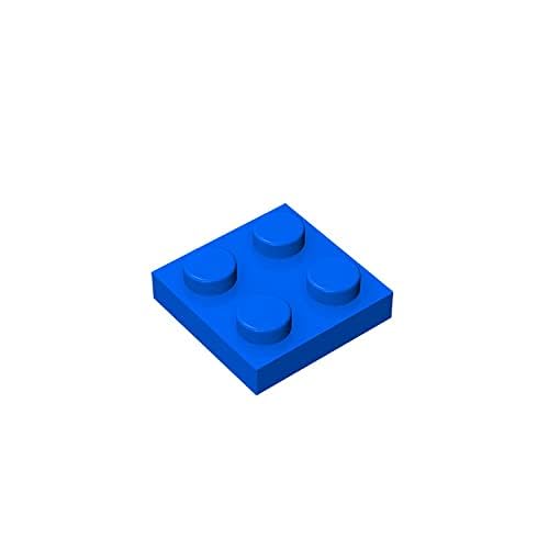 TYCOLE Gobricks GDS-509 Plate 2 x 2 Compatible with 3022 All Major Brick Brands Toys Building Blocks Technical Parts Assembles DIY (23 Blue(050),30 PCS) von TYCOLE