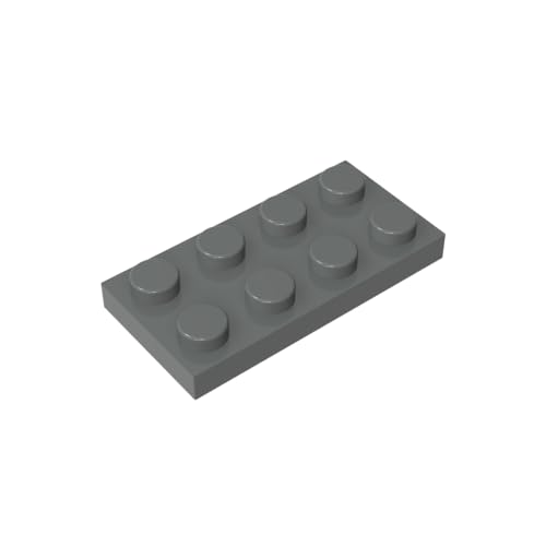 TYCOLE Gobricks GDS-511 Plate 2 x 4 Compatible with 3020 Pieces of Children's Toys Building Block Particles Plate DIY (20 PCS,199 Dark Bluish Gray(072)) von TYCOLE