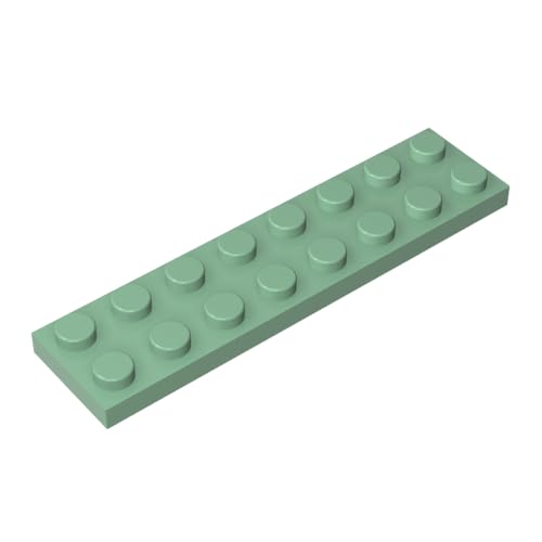 TYCOLE Gobricks GDS-513 Plate 2 x 8 Compatible with 3034 All Major Brick Brands Toys Building Blocks Technical Parts Assembles DIY (151 Sand Green(048),10 PCS) von TYCOLE