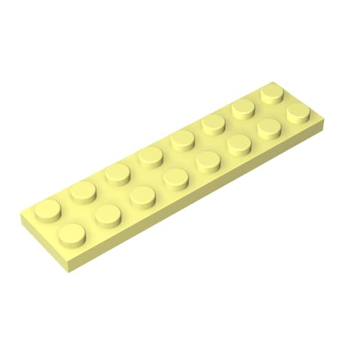 TYCOLE Gobricks GDS-513 Plate 2 x 8 Compatible with 3034 All Major Brick Brands Toys Building Blocks Technical Parts Assembles DIY (226 Bright Light Yellow(033),300 PCS) von TYCOLE