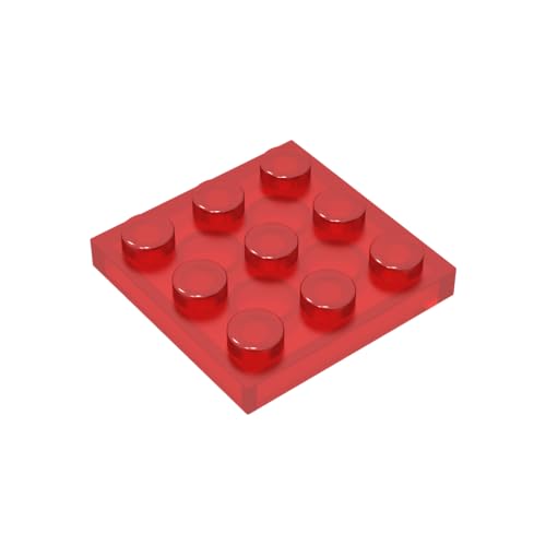 TYCOLE Gobricks GDS-518 Plate 3 x 3 Compatible with 11212 All Major Brick Brands Toys Building Blocks Technical Parts Assembles DIY (41 Trans-Red(110),600 PCS) von TYCOLE