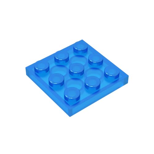 TYCOLE Gobricks GDS-518 Plate 3 x 3 Compatible with 11212 All Major Brick Brands Toys Building Blocks Technical Parts Assembles DIY (43 Trans-Dark Blue(150),600 PCS) von TYCOLE