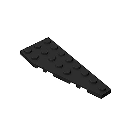 TYCOLE Gobricks GDS-553 Wedge, Plate 8 x 3 Right Compatible 50304 Assembles Building Blocks Technical (26 Black(080),10 PCS) von TYCOLE