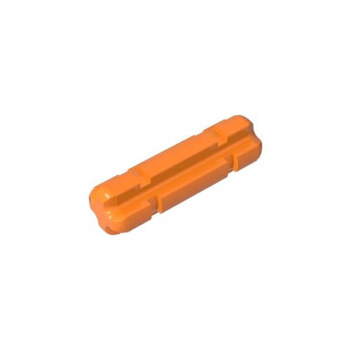 TYCOLE Gobricks GDS-580, Axle 2 Notched Compatible with 32062 All Major Brick Brands Toys Building Blocks Technical Parts Assembles DIY (106 Orange(021),50 PCS) von TYCOLE