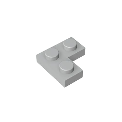 TYCOLE Gobricks GDS-585 Plate 2 x 2 Corner Compatible with 2420 All Major Brick Brands Toys Building Blocks Technical Parts Assembles DIY (194 Light Bluish Gray(071),30 PCS) von TYCOLE