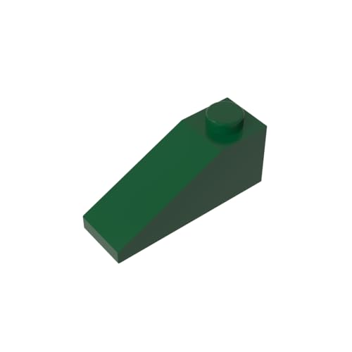 TYCOLE Gobricks GDS-586 Slope 33 3 x 1 Compatible with 4286 All Major Brick Brands Toys Building Blocks Technical Parts Assembles DIY (141 Dark Green(047),25 PCS) von TYCOLE