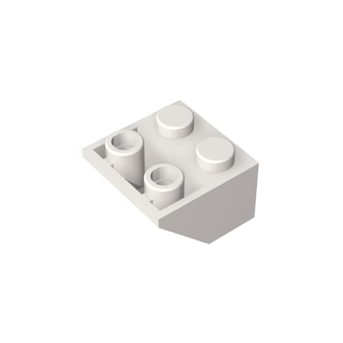 TYCOLE Gobricks GDS-599 Compatible with 3660 ROOF Tile 2X2/45 INV. - 2x2 45 Reverse Slope All Major Brick Brands,Building Blocks,Technical Parts,Assembles DIY (1 White(090),20 PCS) von TYCOLE