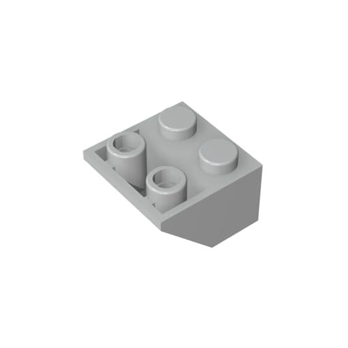 TYCOLE Gobricks GDS-599 Compatible with 3660 ROOF Tile 2X2/45 INV. - 2x2 45 Reverse Slope All Major Brick Brands,Building Blocks,Technical Parts,Assembles DIY (194 Light Bluish Gray(071),20 PCS) von TYCOLE