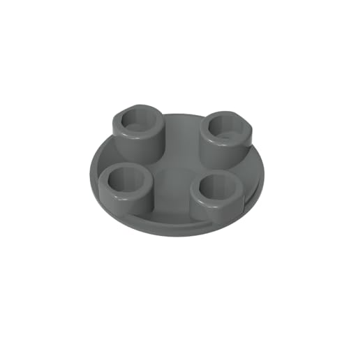 TYCOLE Gobricks GDS-608 Slide Shoe Round 2X2 Compatible with 2654 54196 All Major Brick Brands Toys Building Blocks Technical Parts Assembles DIY (199 Dark Bluish Gray(072),50 PCS) von TYCOLE