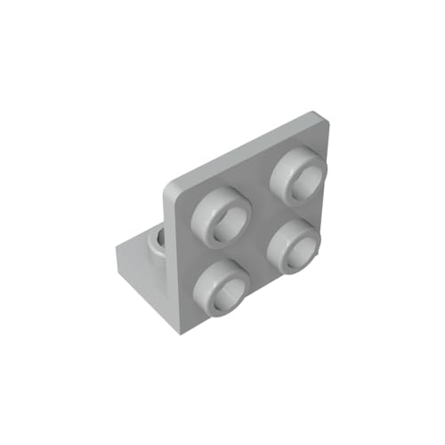 TYCOLE Gobricks GDS-642 1x2-2x2 Reverse Bracket Panel Compatible with 99207 All Major Brick Brands Toys Building Blocks Technical Parts Assembles DIY (194 Light Bluish Gray(071),20 PCS) von TYCOLE