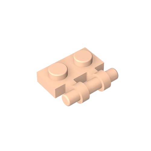 TYCOLE Gobricks GDS-644 1x2 One Side of Plate with Handle Compatible with 2540 All Major Brick Brands Toys Building Blocks Technical Parts Assembles DIY (283 Light Flesh(032),600 PCS) von TYCOLE