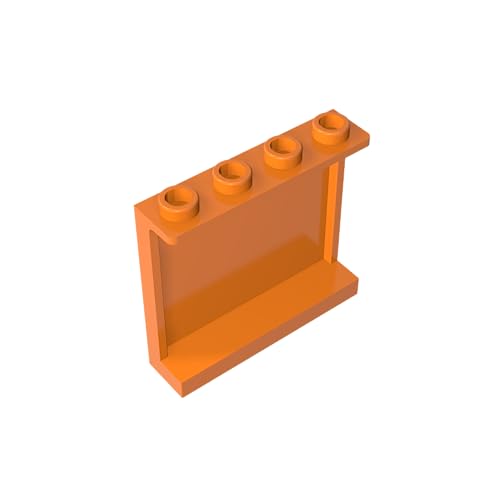 TYCOLE Gobricks GDS-751 Wall Element 1X4X3 ABS- x4x3 Wallboard Compatible with 60581 All Major Brick Brands Toys,Building Blocks,Technical Parts,Assembles DIY (106 Orange(021),10 PCS) von TYCOLE