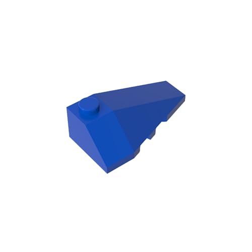 TYCOLE Gobricks GDS-754 Right ROOF Tile 2X4 W/Angle Compatible with 43711 All Major Brick Brands Toys,Building Blocks,Technical Parts,Assembles DIY (23 Blue(050),20 PCS) von TYCOLE