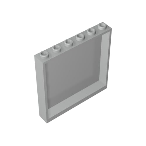 TYCOLE Gobricks GDS-773 Wall Element 1x6x5 ABS Compatible with 59349 35286 All Major Brick Brands Toys,Building Blocks,Technical Parts,Assembles DIY (194 Light Bluish Gray(071),80 PCS) von TYCOLE