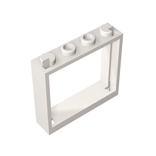 TYCOLE Gobricks GDS-780 Frame 1X4X3 Compatible with 60594 All Major Brick Brands Toys,Building Blocks,Technical Parts,Assembles DIY (1 White(090),10 PCS) von TYCOLE