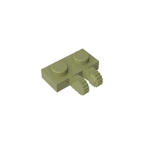 TYCOLE Gobricks GDS-823 Plate 1X2 W/Fork Vertical Compatible with 60471 Children's Toys Assembles Building Blocks Technical (330 Olive Green(049),400 PCS) von TYCOLE