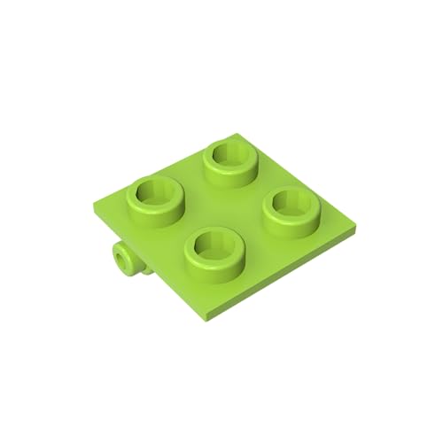 TYCOLE Gobricks GDS-830 Hinge Brick 2 x 2 Top Plate Compatible with 6134 Children's Toys Assembles Building Blocks Technical (119 Lime(042),500 PCS) von TYCOLE