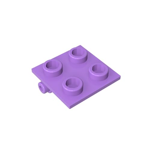 TYCOLE Gobricks GDS-830 Hinge Brick 2 x 2 Top Plate Compatible with 6134 Children's Toys Assembles Building Blocks Technical (324 Medium Lavender(062),500 PCS) von TYCOLE