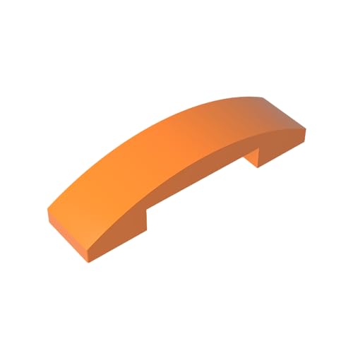 TYCOLE Gobricks GDS-831 Slope, Curved 4 x 1 Double Compatible with 89523 All Major Brick Brands,Building Blocks,Technical Parts,Assembles DIY (106 Orange(021),30 PCS) von TYCOLE