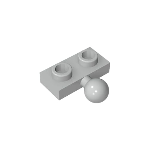 TYCOLE Gobricks GDS-849 Plate, Modified 1 x 2 with Tow Ball on Side Compatible with 14417 Children's Toys Assembles Building Block (194 Light Bluish Gray(071),40 PCS) von TYCOLE