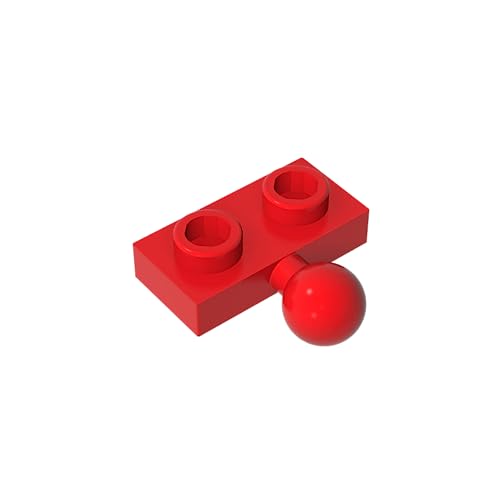 TYCOLE Gobricks GDS-849 Plate, Modified 1 x 2 with Tow Ball on Side Compatible with 14417 Children's Toys Assembles Building Block (21 Red(010),40 PCS) von TYCOLE