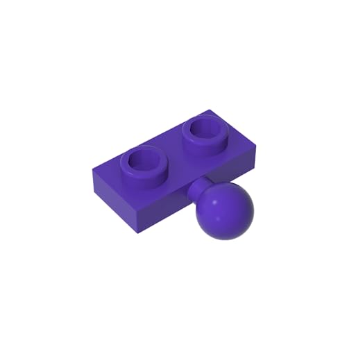 TYCOLE Gobricks GDS-849 Plate, Modified 1 x 2 with Tow Ball on Side Compatible with 14417 Children's Toys Assembles Building Block (268 Dark Purple(060),40 PCS) von TYCOLE