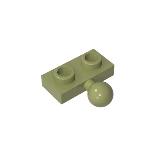 TYCOLE Gobricks GDS-849 Plate, Modified 1 x 2 with Tow Ball on Side Compatible with 14417 Children's Toys Assembles Building Block (330 Olive Green(049),40 PCS) von TYCOLE