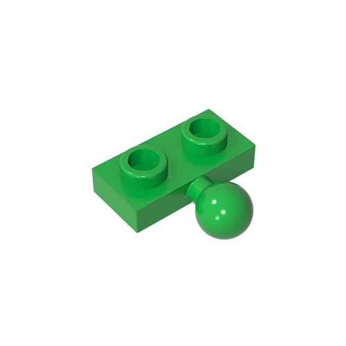 TYCOLE Gobricks GDS-849 Plate, Modified 1 x 2 with Tow Ball on Side Compatible with 14417 Children's Toys Assembles Building Block (37 Bright Green(043),40 PCS) von TYCOLE