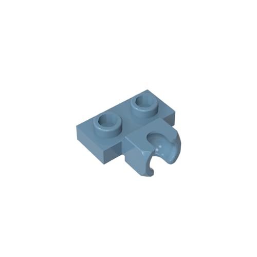 TYCOLE Gobricks GDS-850 Plate, Modified 1 x 2 with Small Tow Ball Socket on Side Compatible with 14704 Pieces of Children's Toys (135 Sand Blue(054),400 PCS) von TYCOLE