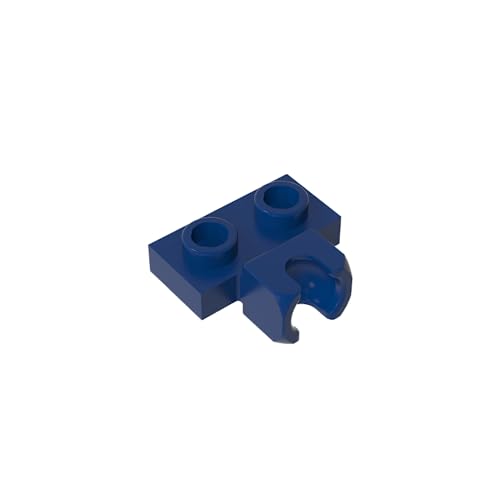 TYCOLE Gobricks GDS-850 Plate, Modified 1 x 2 with Small Tow Ball Socket on Side Compatible with 14704 Pieces of Children's Toys (140 Dark Blue(055),20 PCS) von TYCOLE