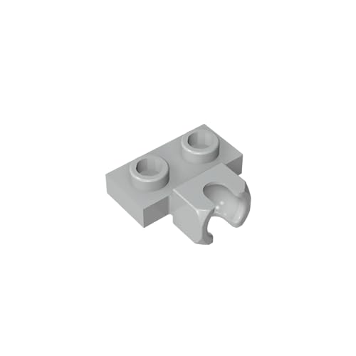 TYCOLE Gobricks GDS-850 Plate, Modified 1 x 2 with Small Tow Ball Socket on Side Compatible with 14704 Pieces of Children's Toys (194 Light Bluish Gray(071),20 PCS) von TYCOLE