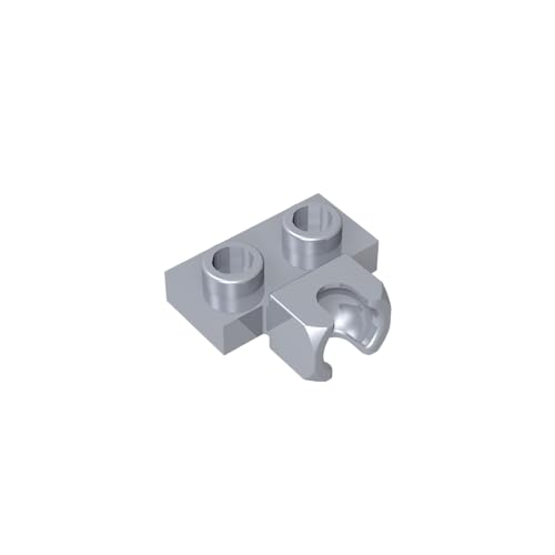 TYCOLE Gobricks GDS-850 Plate, Modified 1 x 2 with Small Tow Ball Socket on Side Compatible with 14704 Pieces of Children's Toys (315 Flat Silver(073),400 PCS) von TYCOLE