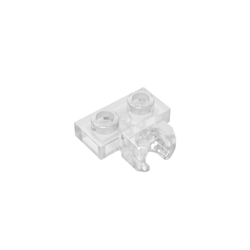 TYCOLE Gobricks GDS-850 Plate, Modified 1 x 2 with Small Tow Ball Socket on Side Compatible with 14704 Pieces of Children's Toys (40 Trans-Clear(180),400 PCS) von TYCOLE