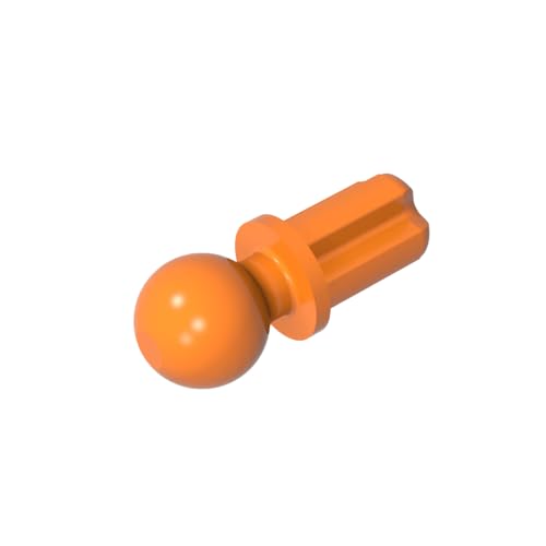 TYCOLE Gobricks GDS-890 Technical, Axle 1 with Tow Ball Compatible with 2736 All Major Brick Brands,Building Blocks,Parts and Pieces (106 Orange(021),1000PCS) von TYCOLE