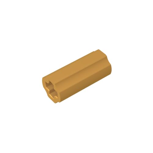 TYCOLE Gobricks GDS-915 Technical, Axle Connector 2L Compatible with 59443 All Major Brick Brands,Building Blocks,Parts and Pieces (297 Pear Gold(035),40 PCS) von TYCOLE