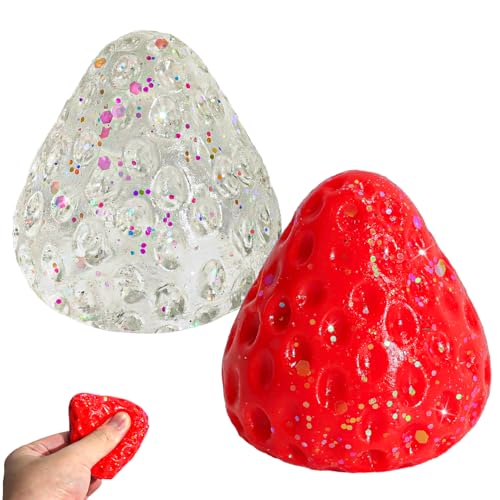 TYFYH 2 Stück Taba Squishy, Erdbeer Squishy Spielzeug, Anti Stress Spielzeug, Squeeze Toy, Erdbeer Quetschspielzeug für Kinder und Erwachsene TYFYH 2 Stück Taba Squishy, Erdbeer Squishy Spielzeug, Anti Stress Spielzeug, Squeeze Toy, Erdbeer Quetschspielzeug für Kinder und Erwachsene von TYFYH