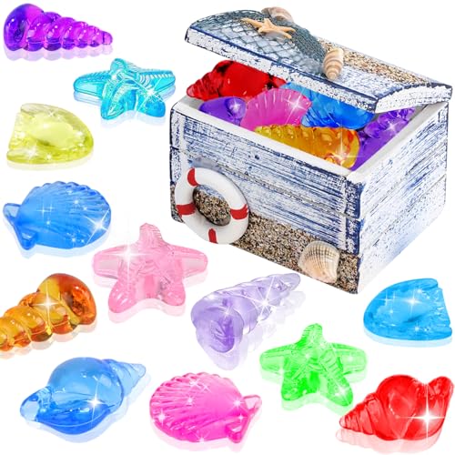 TYFYH Tauchjuwel Pool Spielzeug, Edelsteine für Kinder, Tauchspielzeug für Kinder, Tauchjuwelen mit Schatzkiste, Tauchen Edelsteine, Sommer Schwimm Pool Spielzeug für Mädchen Junge TYFYH Tauchjuwel Pool Spielzeug, Edelsteine für Kinder, Tauchspielzeug für Kinder, Tauchjuwelen mit Schatzkiste, Tauchen Edelsteine, Sommer Schwimm Pool Spielzeug für Mädchen Junge von TYFYH