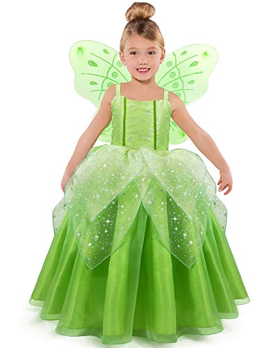 TYHTYM Belle Kleid Belle Kostüm Prinzessin Belle Dress Up Schönheit und das Biest Party Prinzessin Cosplay Halloween Kostüme für Mädchen Gelb von TYHTYM