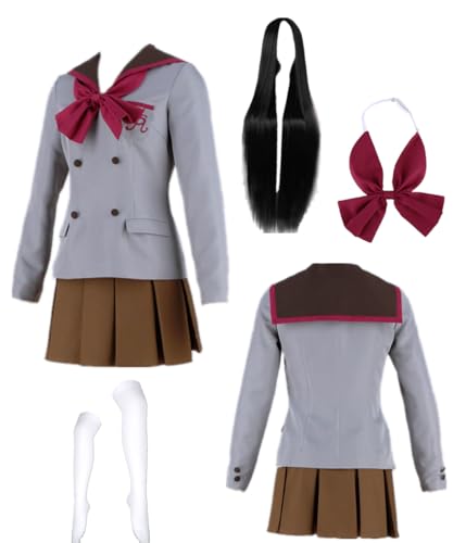 TYRHDJZQ Anime, grau-brauner Uniform-Anzug, Halloween-Kostüm, Größe 3XL von TYRHDJZQ