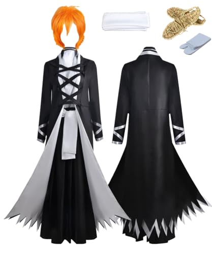 TYRHDJZQ Anime Black Whimt Kimono, Kendo-Hose, Herren-Kostüm, Party, Halloween, Größe XL von TYRHDJZQ