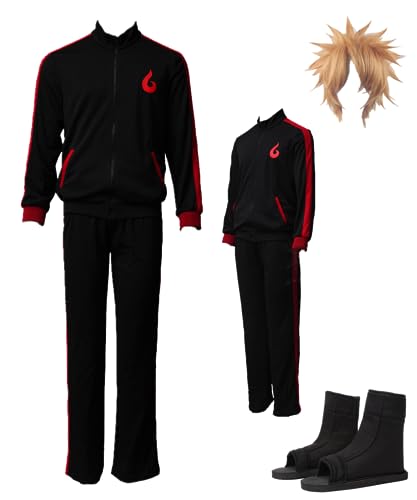 TYRHDJZQ Anime Cosplay Kid Boruto Kindheit Herren Outfit Halloween Kostüm (US) M von TYRHDJZQ