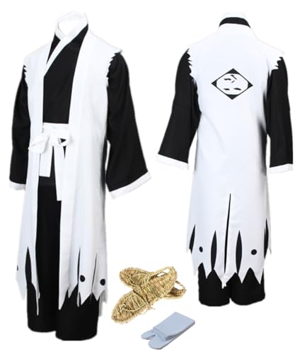 TYRHDJZQ Anime Cosplay weiße Robe Kimono-Hose für Herren, Party-Kostüm, Halloween, Größe XXL von TYRHDJZQ