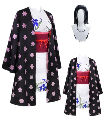 TYRHDJZQ Anime Lila Kimono Rock Damen Outfit Halloween Kostüm (US(L)) von TYRHDJZQ